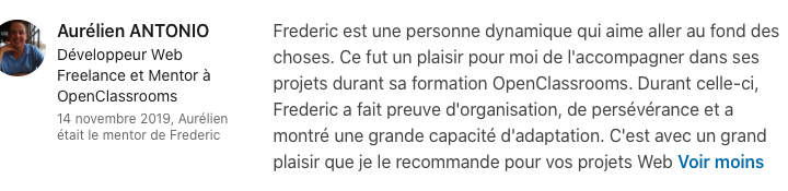 recommandation labdev